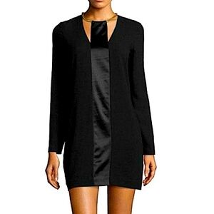 Halston Heritage Tuxedo shift dress size 4